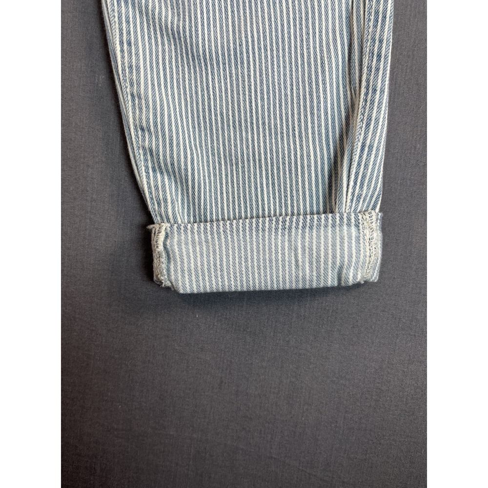 Zara Z1975 Jeans Womens 2 Blue Pinstripe Zara Basic Denim - Picture 4 of 10